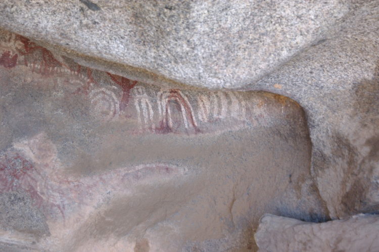 Indian paintings at Ayo Rock Formation
