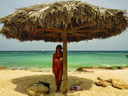 beach palapa in Aruba