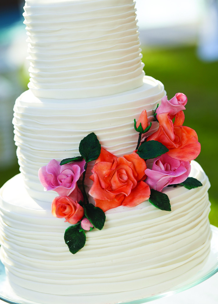 Aruba wedding cake