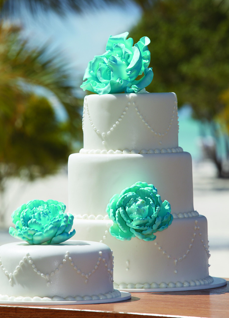Aruba wedding cake
