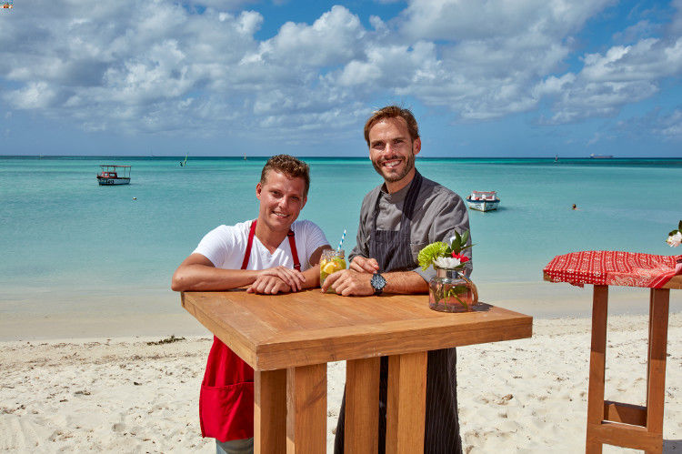 Maarten Thoonen (The Little One Aruba) and Chef Ilja Cybulski (private chef Aruba)