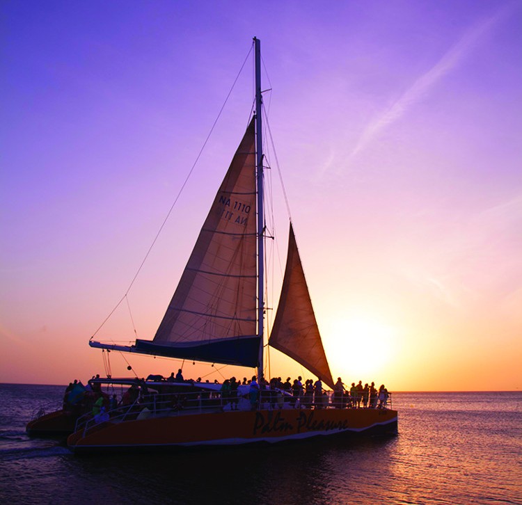 sunset sail Aruba